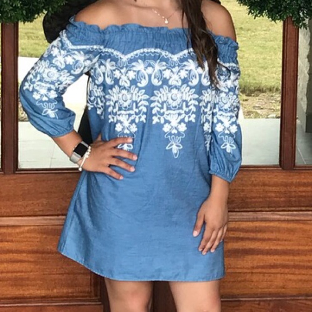 Off the shoulder dress